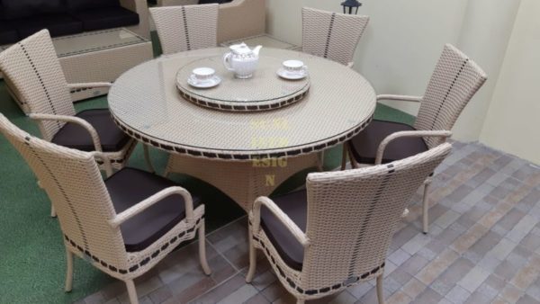 Плетеная мебель Era dining beige / Sunlinedesign Outdoor