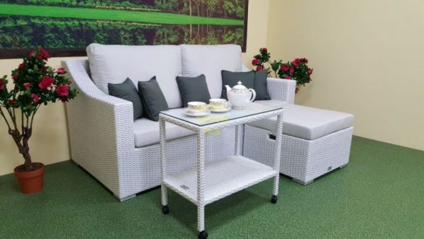 Фото-Плетеная мебель Pegas white patio set